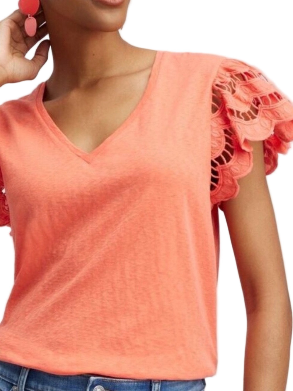61. NWT WOMENS CHICO’S 4/XXL DETAIL TOP